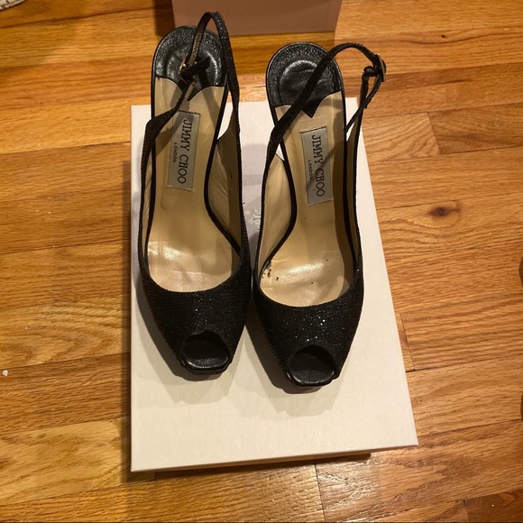 Jimmy Choo glitter black pumps in great condition - Picture 4 of 7